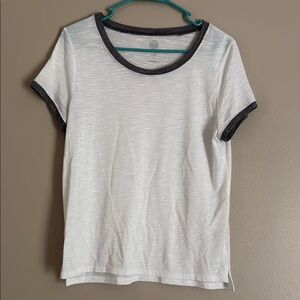 SO Women's White Tee with Gray Accents